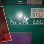 Nu & Nu LEGS sheer purple with FLOCK & RHINESTONE Pantyhose,ONE SIZE 100-165 LBS