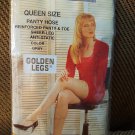 Golden legs Pantyhose Gray Sheer Queen Size 150-225 LBS Reinforced  Panty &  Toe