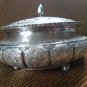 Antique/Vintage Persian Esfahan-Silver over copper, Nut Candy or Sugar Bowl