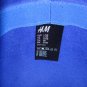 New & Tag H&M 100% Wool Blue Bowler Roll-up Brim Fedora Hat Sizes L and M Womens