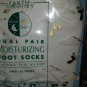 2 pairs 100% Cotton Earth Therapeutics Moisturizing Foot Socks /Tea Tree Oil