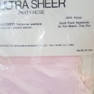 New-Ultra sheer sandalfoot  Pantyhose pettite pink color 100-115  LBS 5'-5' 3"