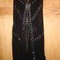 NWT -Women H&M Black DIVIDED Tank Top, sleeveless silver sequins size 10
