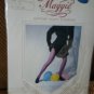 NEW-VINTAGE Maggie Navy Blue 1 Size Support sheer Pantyhose 90-160 LBS 5-5' 10"