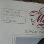 NEW-VINTAGE Maggie Navy Blue 1 Size Support sheer Pantyhose 90-160 LBS 5-5' 10"