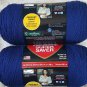 New soft navy colorRed Heart Super Saver Acrylic Yarn 2  total 22.9 Oz. 646 gr.