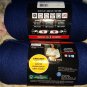 New soft navy colorRed Heart Super Saver Acrylic Yarn 2  total 22.9 Oz. 646 gr.