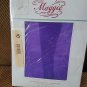 NEW- VINTAGE Maggie Purple One Size Support sheer Pantyhose 90-160 LBS 5-5' 10"