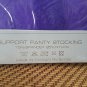 NEW- VINTAGE Maggie Purple One Size Support sheer Pantyhose 90-160 LBS 5-5' 10"