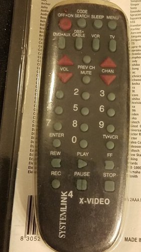 Multi-Brand  SystemLink 4 Universal Palm Size 4 Device CBL VCR TV DVD R Control