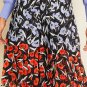Ann Taylor NWOT Poppy Flowers Pleated Knee Length Skirt Fully Lined Size 2P