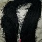 NWT Betsey Johnson Black Feathery Sparkling Wrap Scarf Shawl 72"X21" for Party