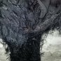 NWT Betsey Johnson Black Feathery Sparkling Wrap Scarf Shawl 72"X21" for Party