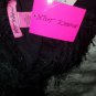 NWT Betsey Johnson Black Feathery Sparkling Wrap Scarf Shawl 72"X21" for Party