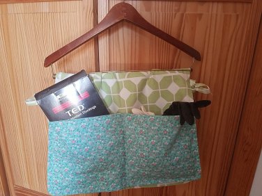 Organizer Handmade Tote cotton textile Bag  wheelchair,walker,hanger 27&acirc;��x17&acirc;��