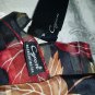 NWT  CEJON 100% Silk Wrap, Shawl, Scarf 14.5"X61" Multi color, golden  stripes