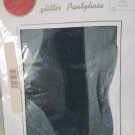 Serena Pantyhose NEW-VINTAGE very dark green one Size  5'-5'10" Shimmy Glitter