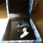 NIB  PIERMONT JEWELS-RING SIZE 9. BLUE GEM  silver color 4little blue gems sides