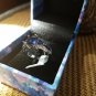NIB PIERMONT JEWELS-RING SIZE 9. BLUE GEM silver color 4little blue gems sides