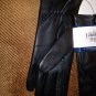 NWT Charter Club women's Leather & Cashmere Gloves  Black M/L Touch Screen Tech.