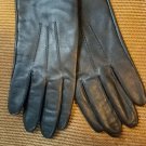 NWOT Men's Fownes Leather100% Cashmere Lined Gloves,Black,PM  screen UR powered
