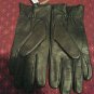 NWOT Charter Club women's Leather & Cashmere Gloves Black M/L Touch Screen Tech.