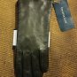NWT Charter Club women's Leather & Cashmere Gloves Black S Touch Screen Tech.