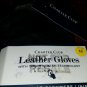 NWT Charter Club women's Leather & Cashmere Gloves Black S/M Touch Screen Tech.