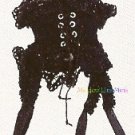 Heidi Ott BLACK LACE CORSET Dollhouse Miniature Doll Clothes 1:12 Scale