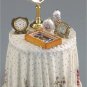Dollhouse PINK ROSE SKIRTED TABLE Reutter Porcelain iniature Furniture 1:12 Scale