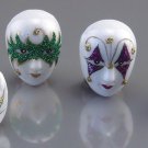 Dollhouse MARDI GRAS CARNIVAL MASKS Reutter Porcelain Miniatures 1:12 Scale