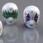 Dollhouse MARDI GRAS CARNIVAL MASKS Reutter Porcelain Miniatures 1:12 Scale