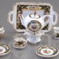 Dollhouse IRISH ROSE TEA SET Reutter Porcelain Miniature Dishes 1:12 Scale