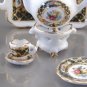 Dollhouse IRISH ROSE TEA SET Reutter Porcelain Miniature Dishes 1:12 Scale