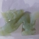 Vintage Carved Green Jade Dragon