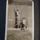Antique 1920's B & W Photo Album 220 Photo's Vacations,Collage, Antics,Hunting obo