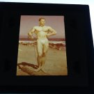 Vintage Art Pose Bodybuilder Holding Sword 35mm Color Slide