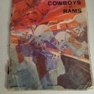 Jan.3,1970 Football Cowboys vs Rams Pro Playoff Classic Orange Bowl Program