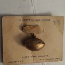 Vintage 1940's 1950's 14K Gold Plated Football Souvenir On Card Unused
