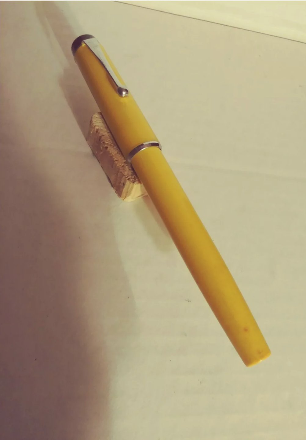 Vintage 1970s Parker Yellow Ballpoint Pen TBall Jotter USA