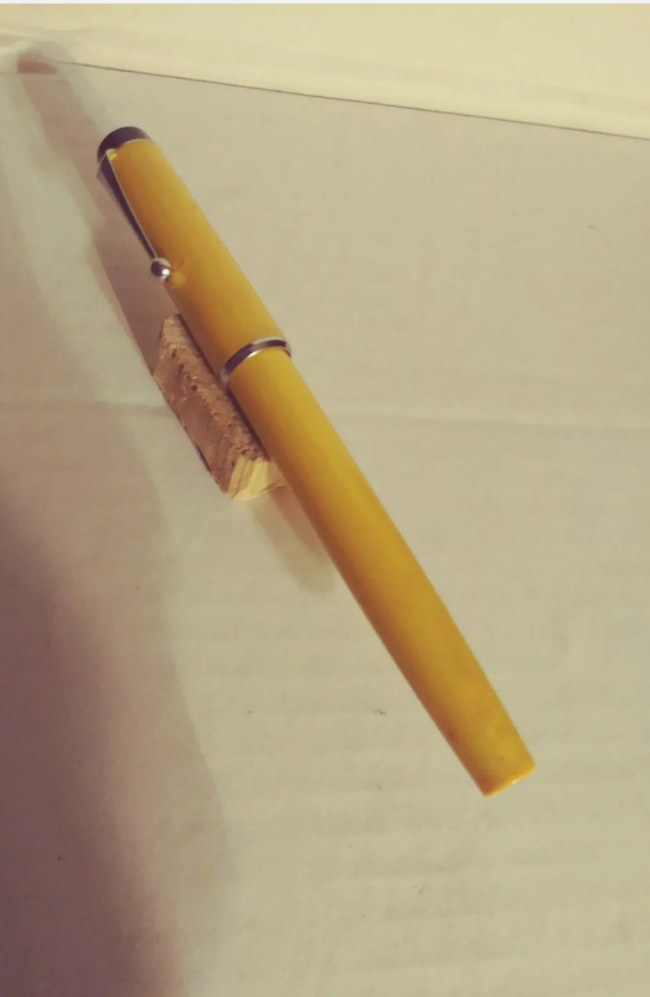 Vintage 1970s Parker Yellow Ballpoint Pen TBall Jotter USA