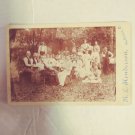 Antique Cabinet Card Photo Large Picnic
