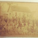Antique Cabinet Card Photo Small Group School Children