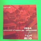 1964 Rio Die Cast Toy Car Brochure Italy