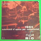 1965 Rio Die Cast Toy Car Brochure Catalog
