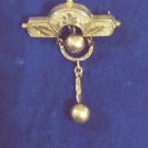 Antique Victorian Gold Filled Dangle Edwardian Pin Brooch