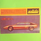 1970s Solido Die Cast Car Toy Catalog