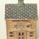 Antique 1908 Still Bank Green Roof A.C.Williams Penny Bank Cast Iron