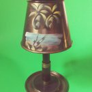 Vtg. Old Florida 1940's-50s Miami Beach Metal Lamp Style Cigarette Holder