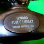 Vintage Abraham Lincoln Bust Bank Banthrico Elwood Public Library No Key